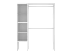 Armário Dgolett, Estrutura para guarda-roupa, Cabide aberto, 140x40h187 cm, Branco