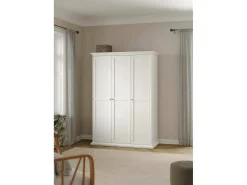 Armário Dsempe de 3 portas, Móveis de quarto, Armário, Armário, 139x61 h201 cm, Branco