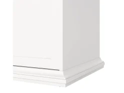 Armário Dsempe de 3 portas, Móveis de quarto, Armário, Armário, 139x61 h201 cm, Branco