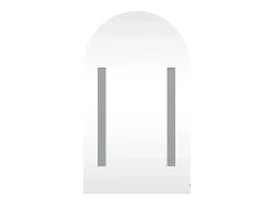 Armário espelhado arqueado p/ casa de banho c/ luz LED branco