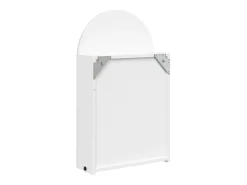 Armário espelhado arqueado p/ casa de banho c/ luz LED branco