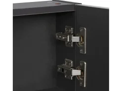 Armário espelhado para casa de banho com LED 89x14x62 cm