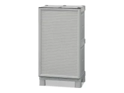 Armário exterior Dbiondin, Armário exterior, Armário varanda multiuso, Armário exterior, 100% Made in Italy, Cinza claro, 50x39h92 cm