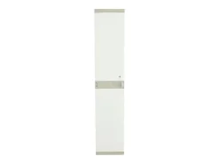 Armário Externo Titânio 1 Porta Bege 2 Prateleiras Cabide 35x176x41 cm