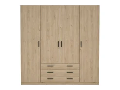 Armário grande Dserafin, Móveis de quarto, Armário, Armário, 196x50 h200 cm, Carvalho