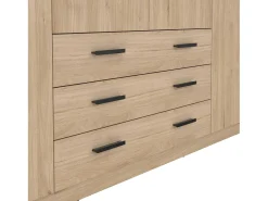 Armário grande Dserafin, Móveis de quarto, Armário, Armário, 196x50 h200 cm, Carvalho