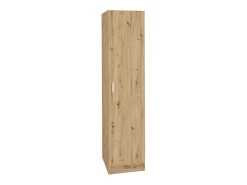 Armário haaus Remi, 1 porta, com prateleiras, Carvalho Artisan, 40 x 51 x 170 cm