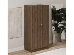 Armário haaus Remi, 2 portas, Carvalho Bronze, 80 x 51 x 170 cm