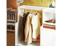 Armário Infantil Multifuncional Branco com Prateleiras para Crianças