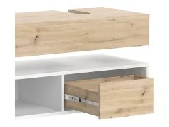 Armário inferior para lavatório branco 100x40x15 henri