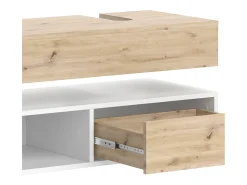 Armário inferior para lavatório branco 100x40x15 henri