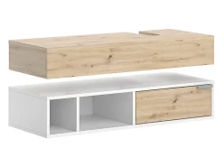Armário inferior para lavatório branco 100x40x15 henri