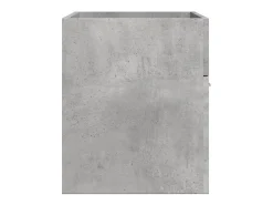 Armário lavatório 80x38,5x46 cm contraplacado cinzento cimento