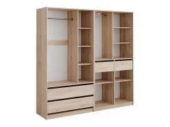 Armário multifunções sonoma 200x50x200 elmo