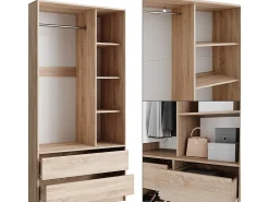 Armário multifunções sonoma 200x50x200 elmo