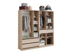Armário multifunções sonoma 200x50x200 elmo