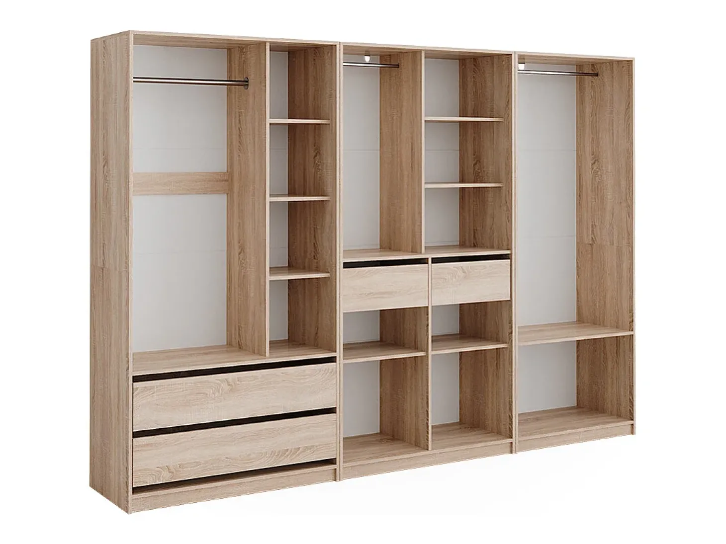 Armário multifunções sonoma 280x50x200 elmo