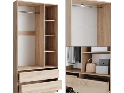 Armário multifunções sonoma 280x50x200 elmo