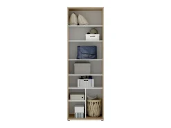 Armário multiuso Dmiani, Armário multifuncional, guarda-roupa 2 portas, 61x35h190 cm, Carvalho