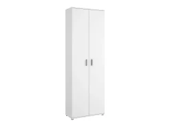 Armário multiuso Dmiani, Móvel de arrumação multifuncional, Armário com 2 portas, 61x35h190 cm, Branco
