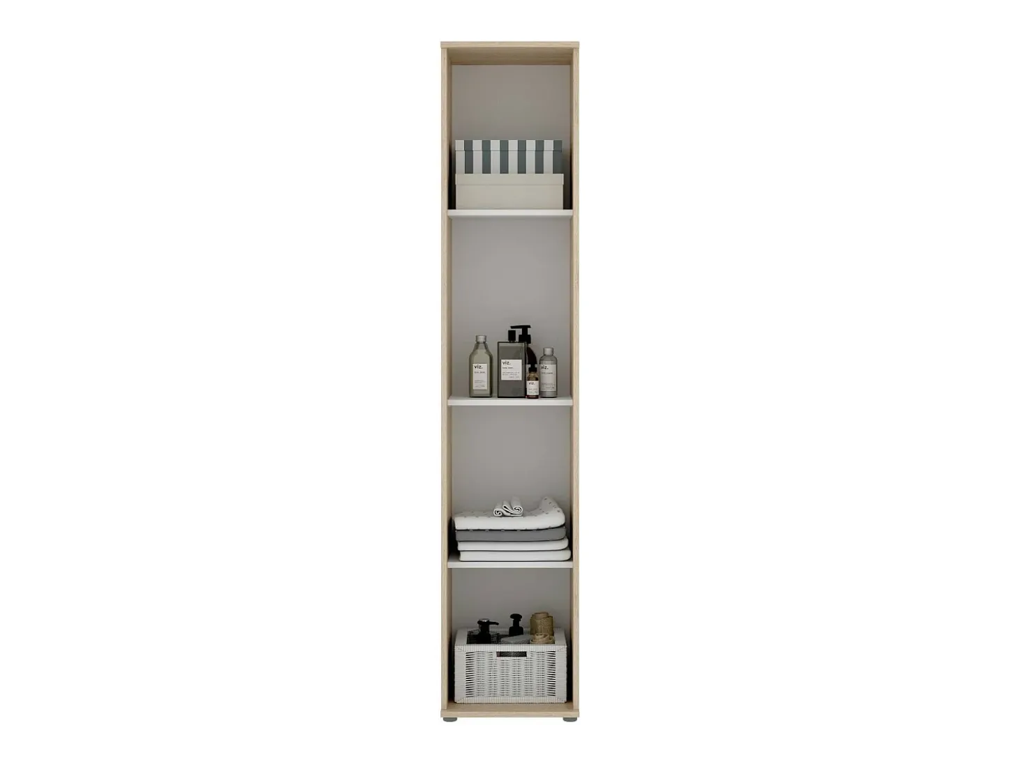 Armário multiuso Lagalb, móvel de arrumação multifuncional, guarda-roupa de 1 porta, 39x35h190 cm, Carvalho