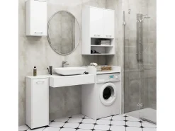 Armário Multiuso para Máquina de Lavar FIN Branco