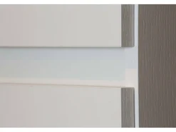 Armário multiusos grande Dbandinell, Armário multiusos com 4 portas, Sapateira, Armário que poupa espaço, 100% Fabricado em Itália, 80x37h195 cm, Branco