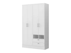 Armário ODILON - 4 portas - 2 gavetas - C.120 cm - Branco