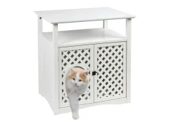 Armário para caixa de areia Helena 64x46x65 cm branco 82662