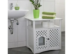 Armário para caixa de areia Helena 64x46x65 cm branco 82662