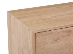 Armário para lavatório com pés em carvalho maciço - Natural claro - 93 cm - ZARENO