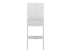Armário para máquina de lavar, 30 x 64 x 180 cm, Branco Mate