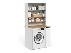 Armário para máquina de lavar branco/artesanal 93.6x60x88.2 viktor