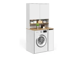 Armário para máquina de lavar branco/artesanal 93.6x60.3x88.2 viktor