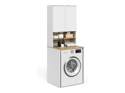 Armário para máquina de lavar branco/artesanal 68x60x88.2 viktor