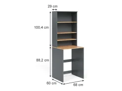 Armário para máquina de lavar carvalho antracite/goldkraft 66x60x88.2 viktor