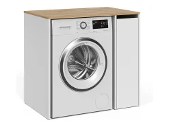 Armário para máquina de lavar branco/artesanal 93.6x60.3x88.2 viktor