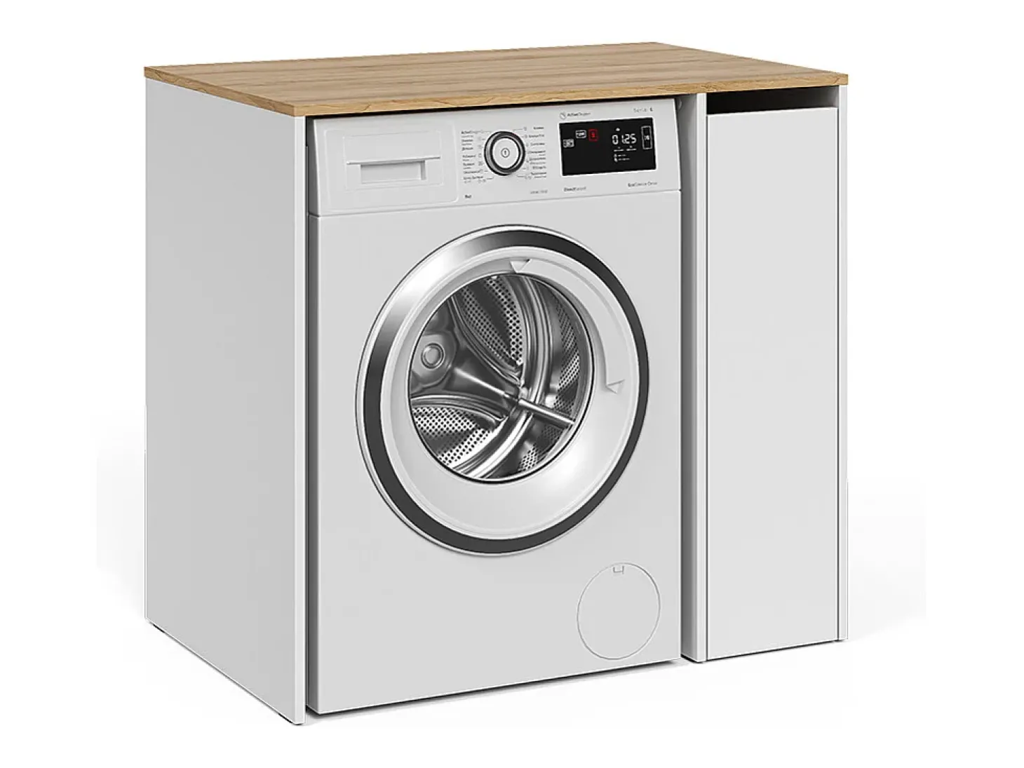 Armário para máquina de lavar branco/artesanal 93.6x60.3x88.2 viktor
