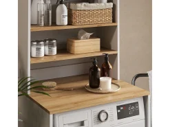 Armário para máquina de lavar branco/artesanal 66x60x88.2 viktor