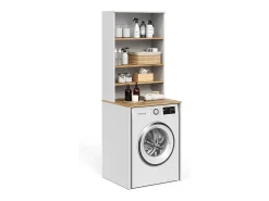 Armário para máquina de lavar branco/artesanal 66x60x88.2 viktor