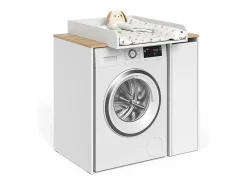 Armário para máquina de lavar branco/artesanal 93.6x60.3x88.2 viktor