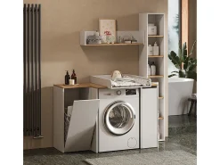 Armário para máquina de lavar branco/artesanal 93.6x60.3x88.2 viktor