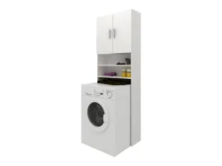 Armário para máquina de lavar roupa haaus Fyn, branco, 65 x 27 x 190 cm