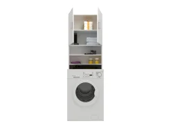Armário para máquina de lavar roupa haaus Fyn, branco, 65 x 27 x 190 cm