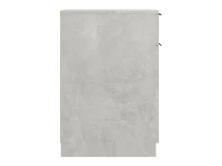 Armário secretária 33,5x50x75cm derivados madeira cinza cimento