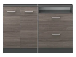 Armário sótão elegante cinza/antracite 120x46x81.6 rion