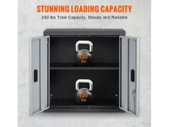 Armário SucceBuy de Parede Dobrável, Armazenamento de Garagem de 66cm, Montagem na Parede, 109kg, Perfeito para Otimizar o Espaço de Armazenamento