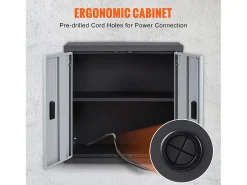 Armário SucceBuy de Parede Dobrável, Armazenamento de Garagem de 66cm, Montagem na Parede, 109kg, Perfeito para Otimizar o Espaço de Armazenamento