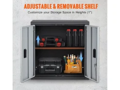 Armário SucceBuy de Parede Dobrável, Armazenamento de Garagem de 66cm, Montagem na Parede, 109kg, Perfeito para Otimizar o Espaço de Armazenamento