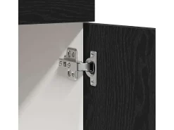 Armário suspenso com gaveta Carvalho Preto 80 x 31 x 81,5 cm